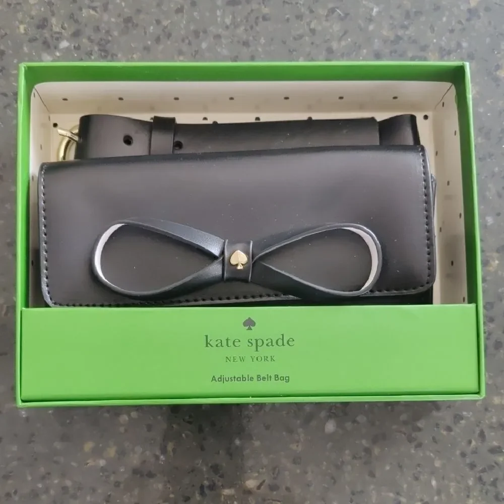 Kate Spade Black Adjustable Belt Bag
